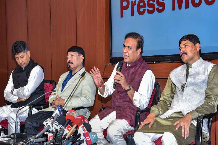 Assam CM press conference in Guwahati