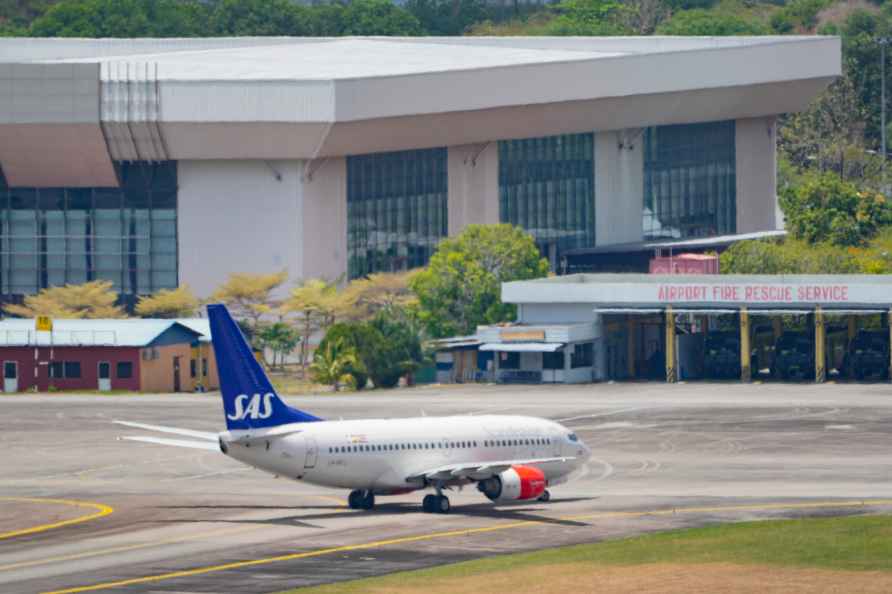 Scandinavian Airlines medevac plane