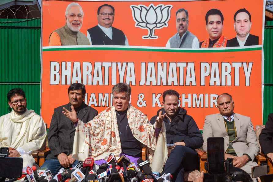 BJP press conference in Srinagar