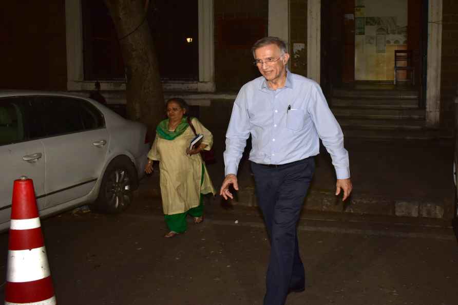 Niranjan Hiranandani at ED office in Mumbai