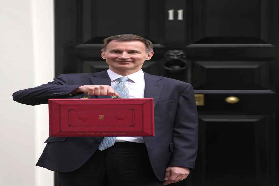 Britain's Chancellor of the Exchequer Jeremy Hunt