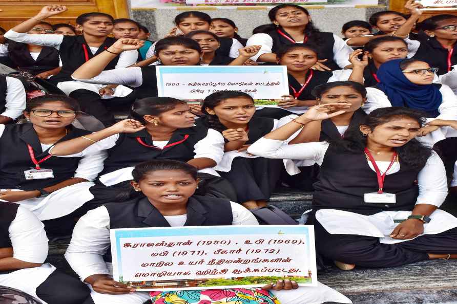 Madurai Law College students protest