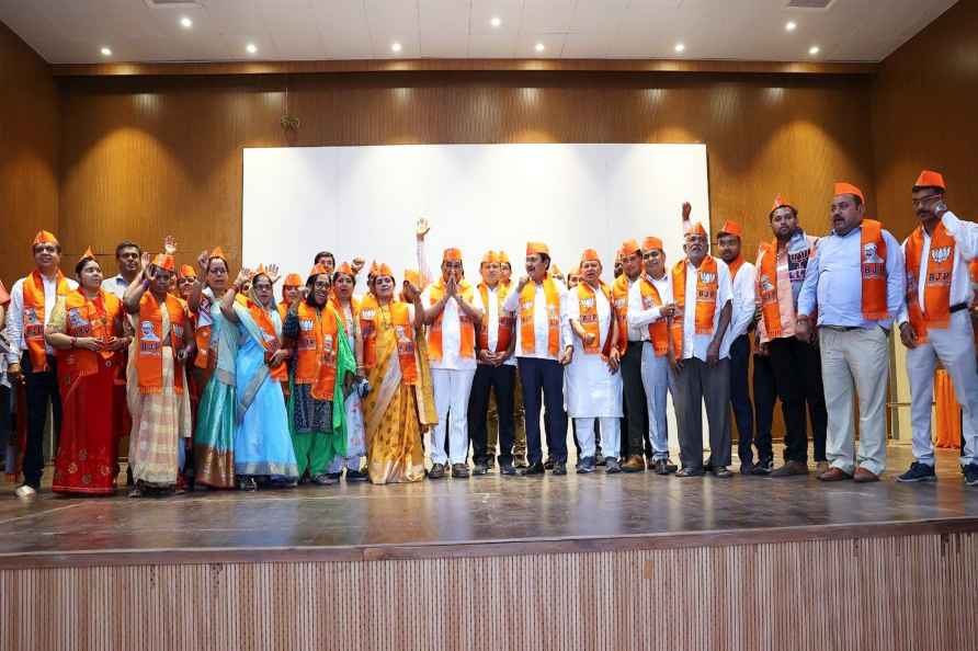 New-ly joined BJP leaders in Surat