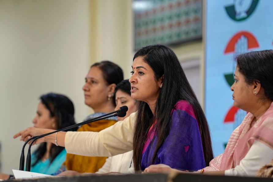 Alka Lamba addressing media