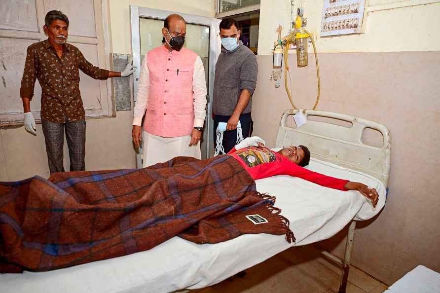 Om Birla visits injured children at Kota hospital