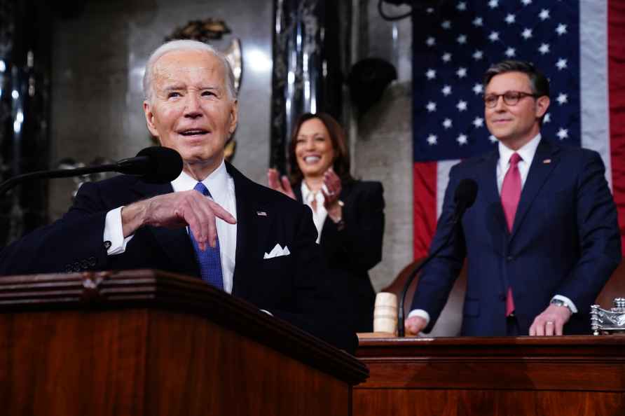 Joe Biden,Kamala Harris, Mike Johnson