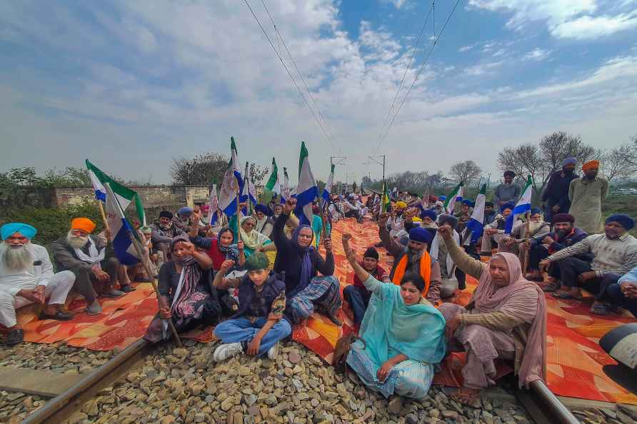 Rail roko protest of farmers