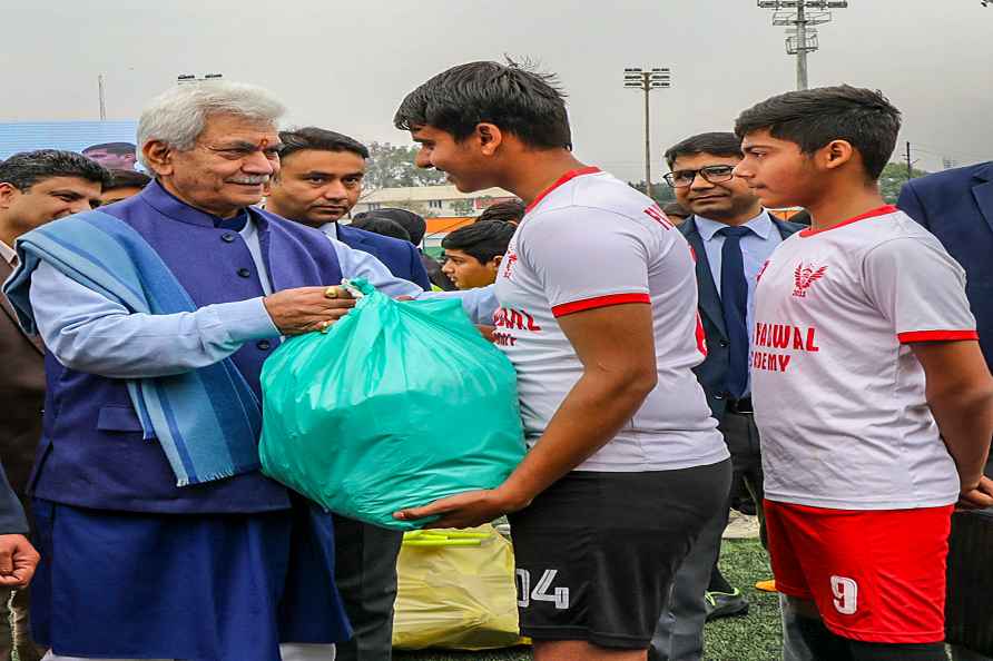 JK LG inaugurates football stadium in Jammu