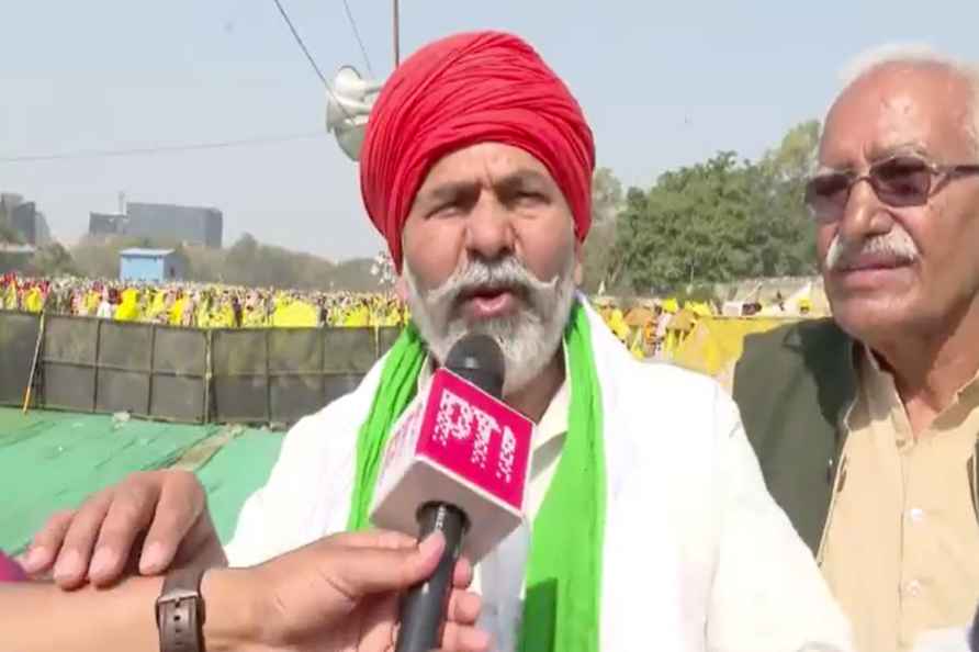 **EDS: SCREENSHOT VIA PTI VIDEOS** New Delhi: Bhartiya Kisan Union...