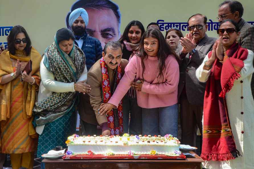 CM Sukhu celebrates his birthday in Shimla