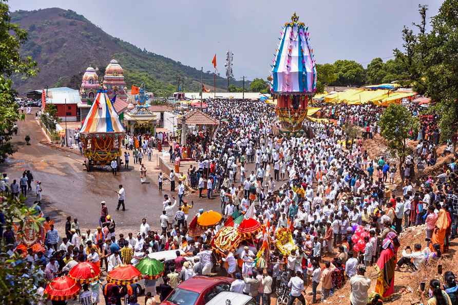 Religious procession in Chikkamagaluru