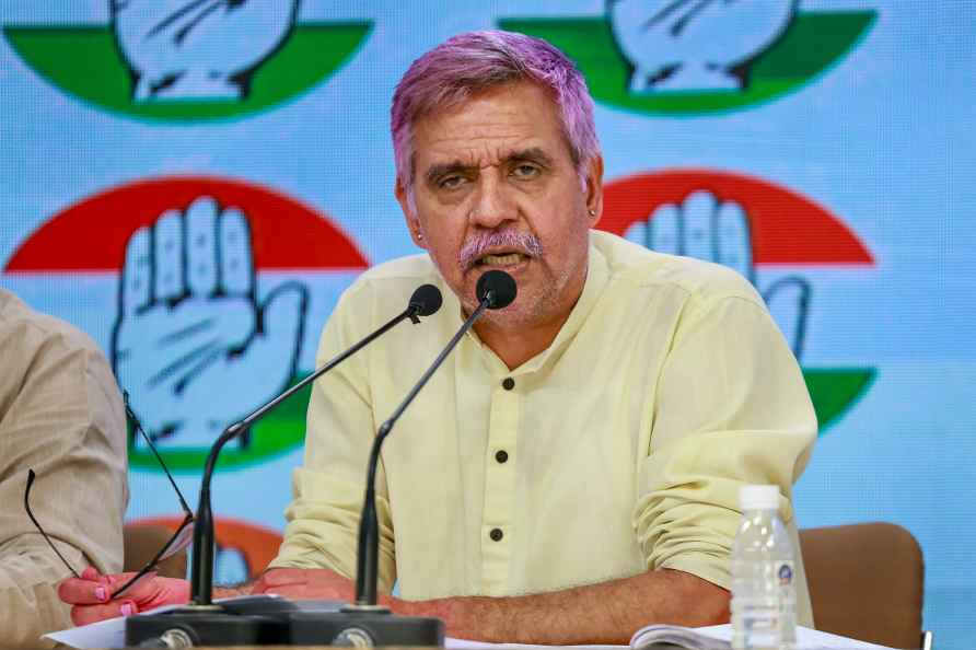 New Delhi: Congress leader Sandeep Dikshit addresses during a press...