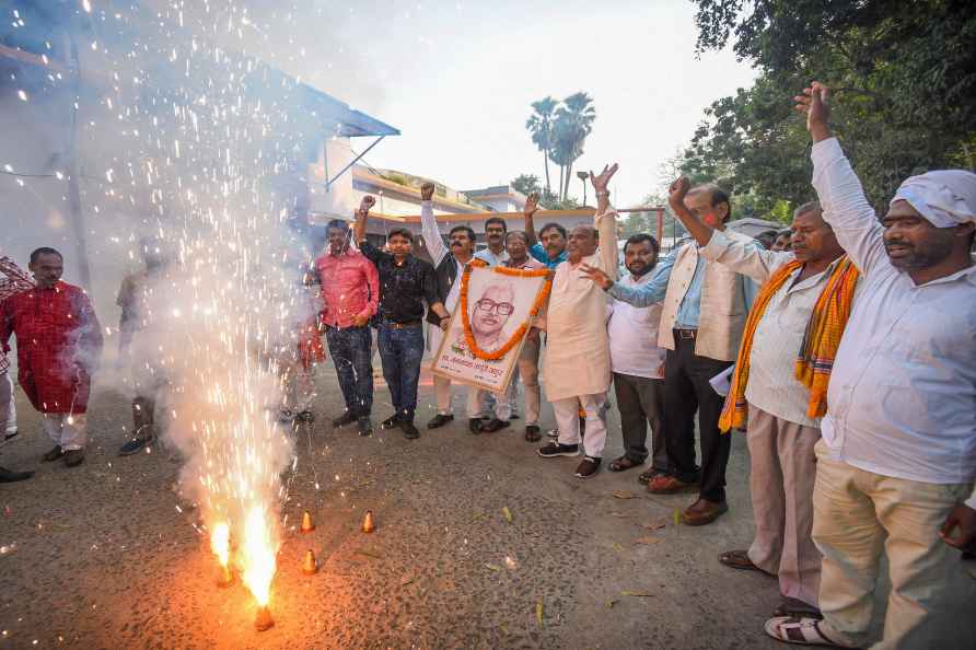 Celebration after Karpoori Thakur conferred Bharat Ratna