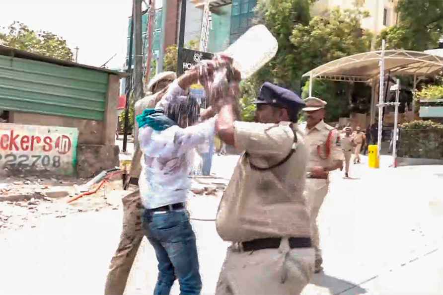 Suicide attempt outside Revanth Reddy's house