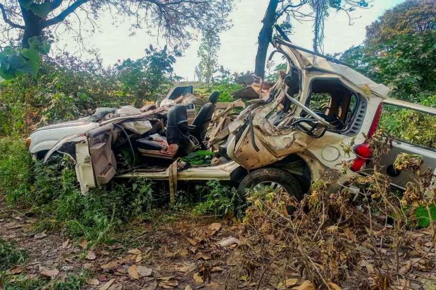 Four killed after car collided with pole