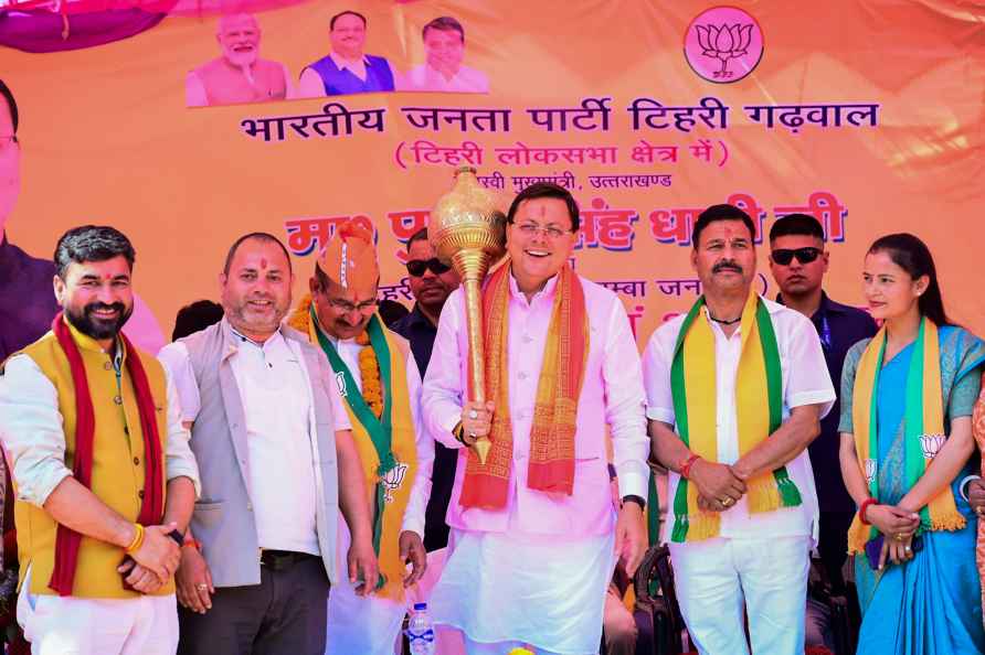 Dhami campaigns for Lok Sabha polls