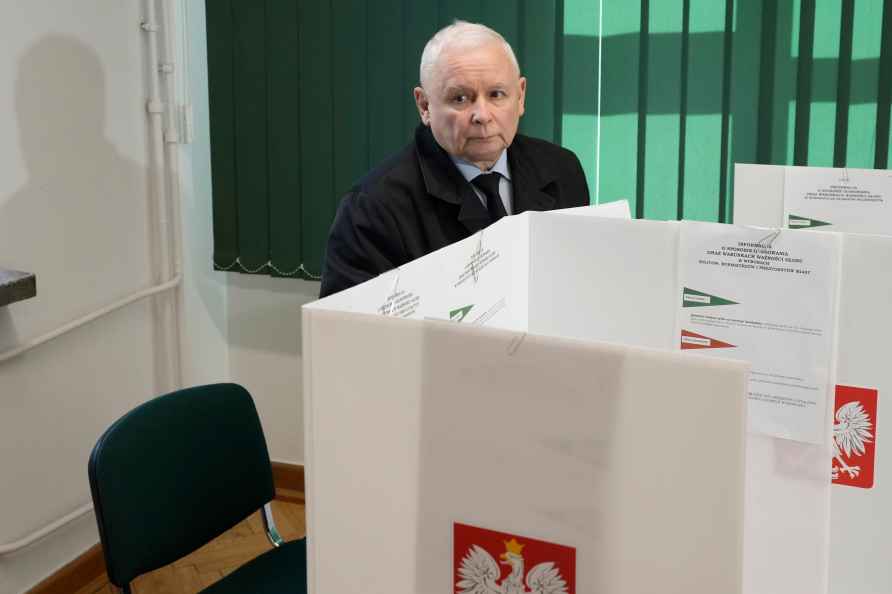 Jaroslaw Kaczynski, the leader of the opposition conservative Law...