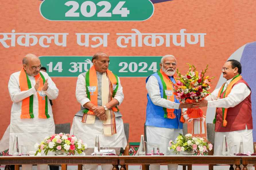 BJP releases party manifesto for LS polls