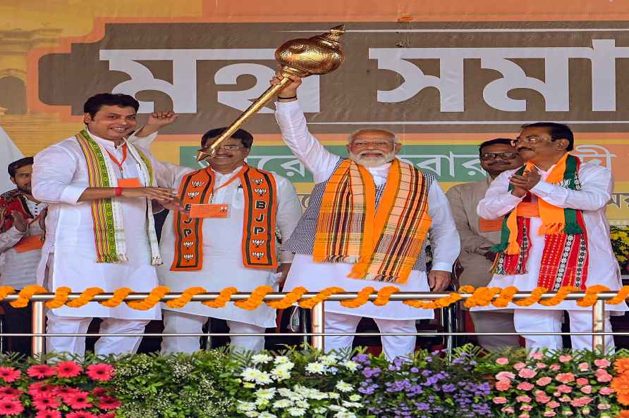 LS polls: PM Modi campaigns in Tripura