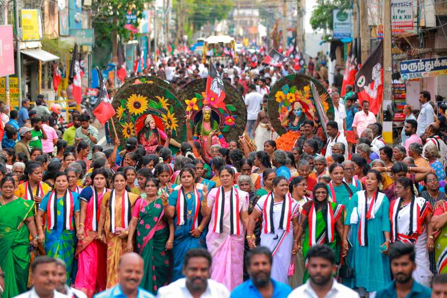 AIADMK candidate Basilian Nazareth's rally