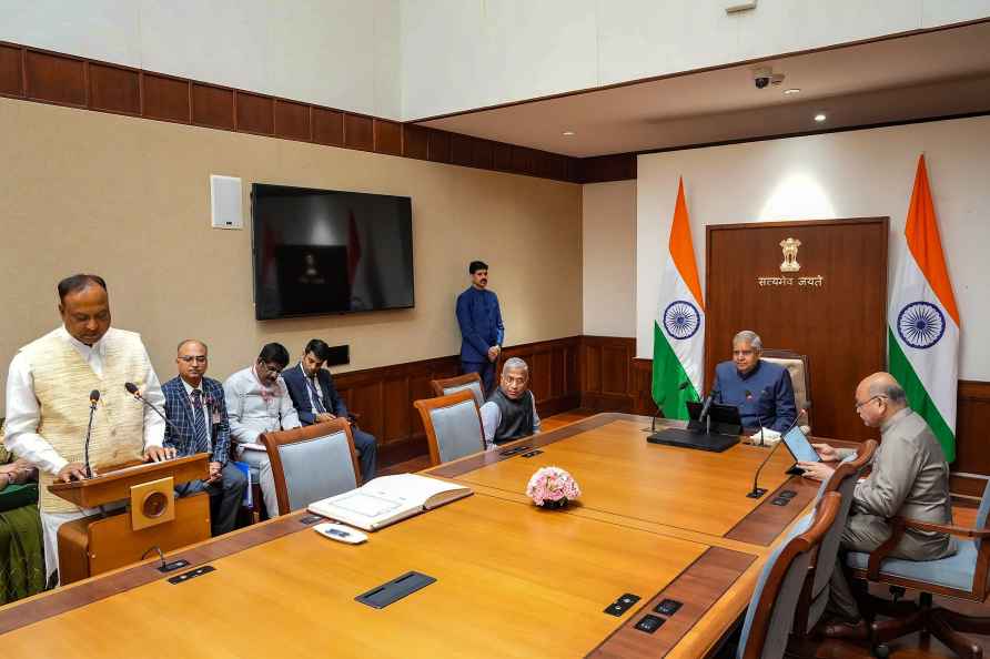 Naveen Jain takes oath as Rajya Sabha MP