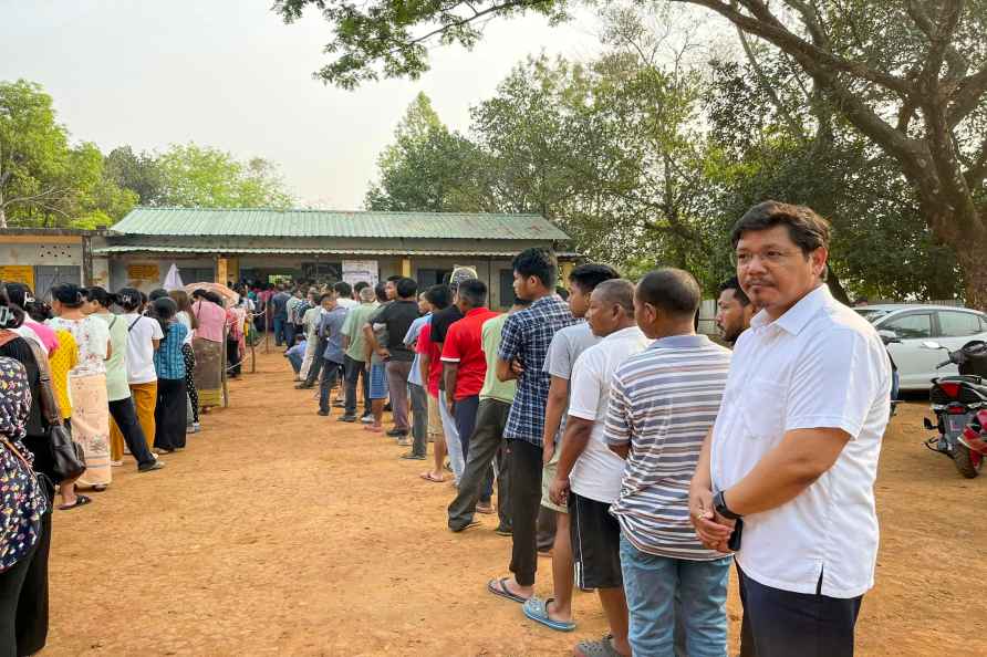 LS Polls 1st Phase: Conrad Sangma votes