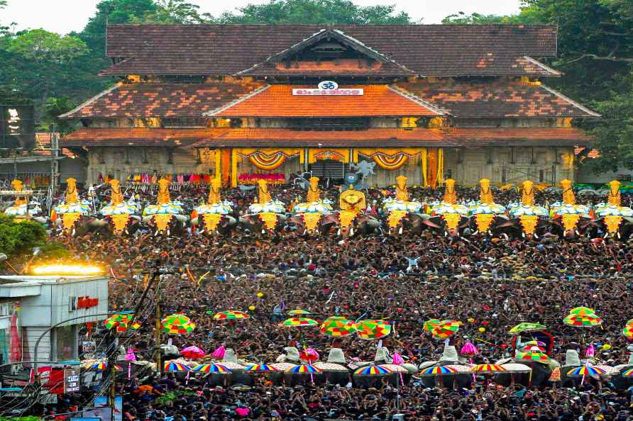 Thrissur Pooram festival in Kerala