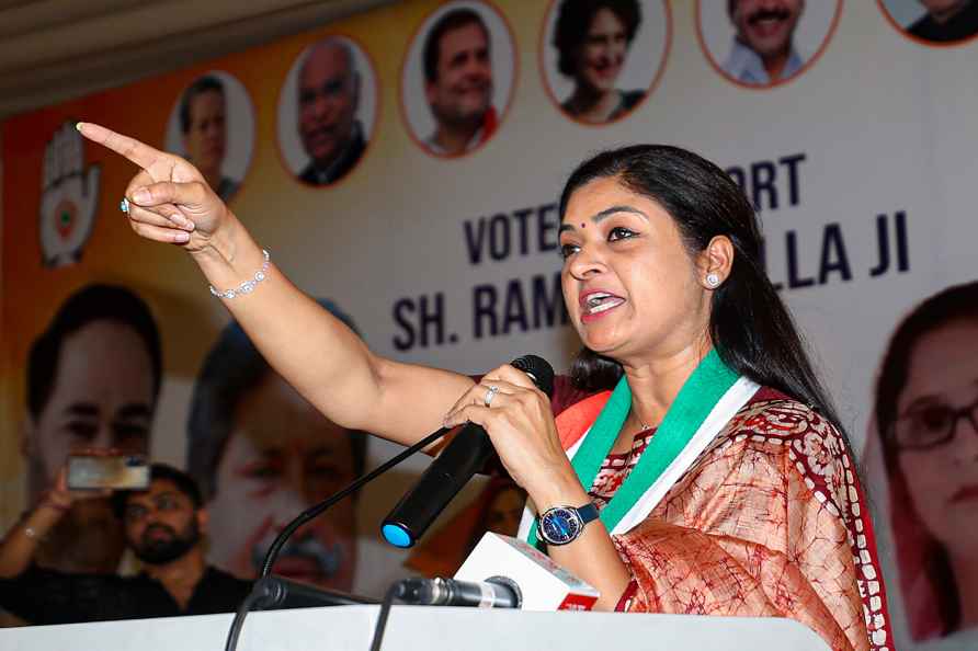 Alka Lamba campaigns in Jammu