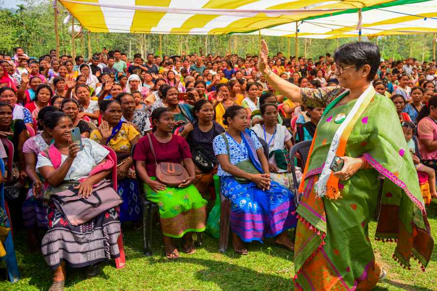 Mira Borthakur Goswami campaigns in Kamrup