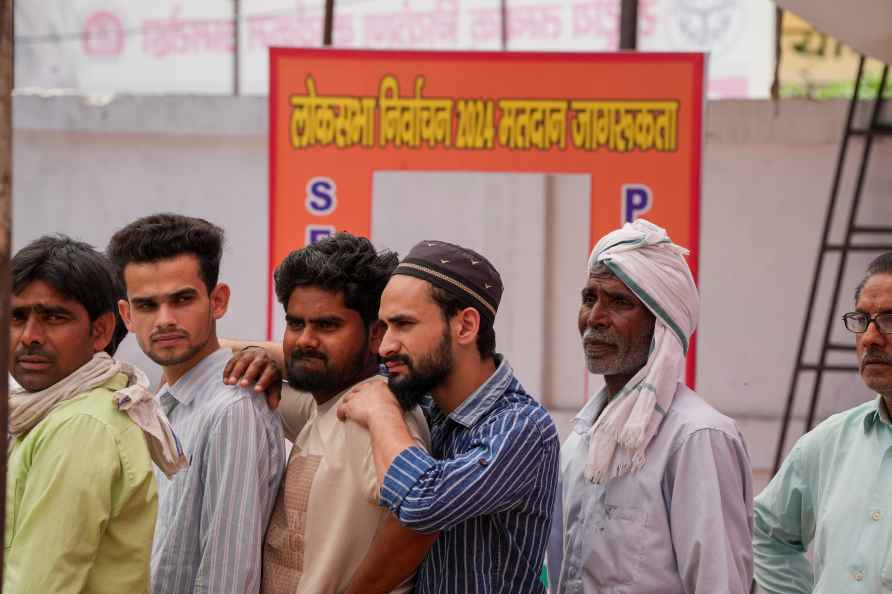 Voting during LS polls in Uttar Pradesh