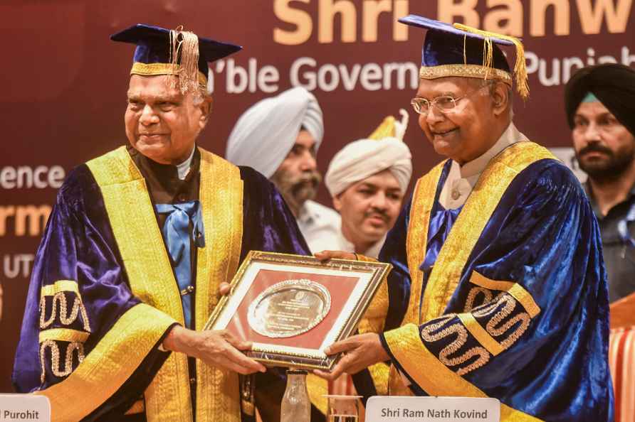 Former Prez attends a convocation in Chandigarh