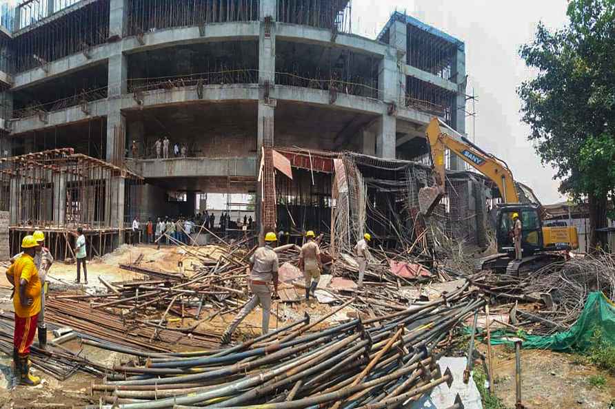 Building collapse in Puri