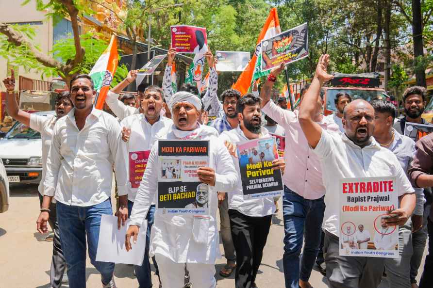 Youth Congress protest in Bengaluru