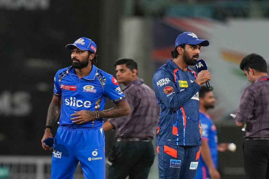 Lucknow: Mumbai Indians captain Hardik Pandya and Lucknow Super ...