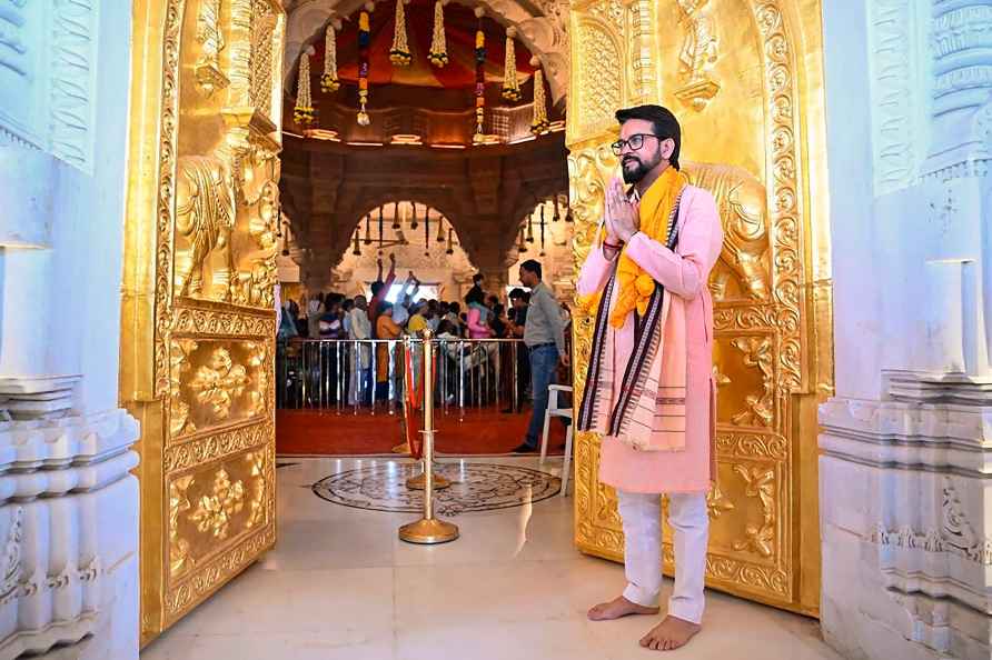 Anurag Thakur in Ayodhya