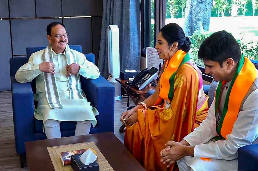 Rupali Ganguly, Ameya Joshi joins BJP