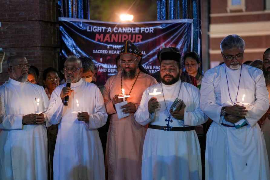 Candle Light vigil for Manipur