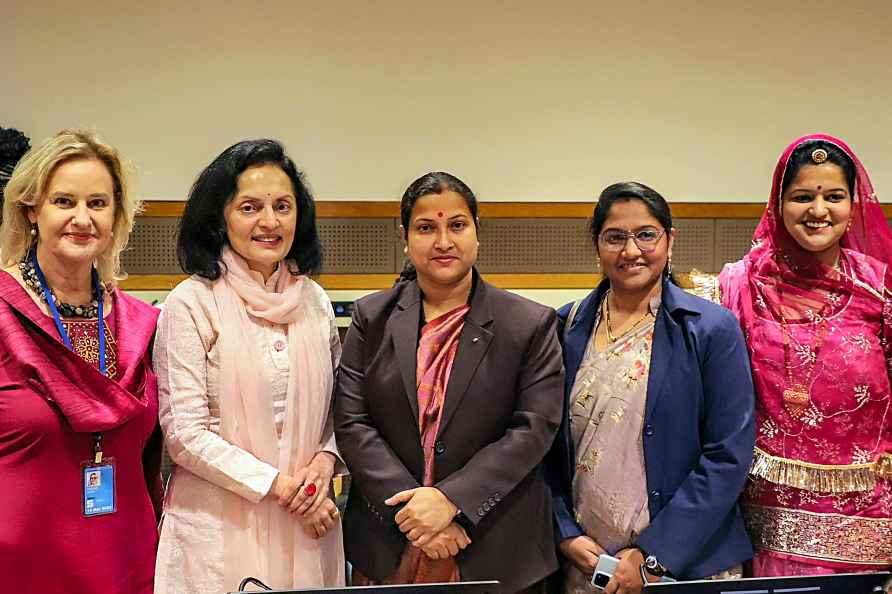 Ruchira Kamboj with women leaders of Panchayati Raj