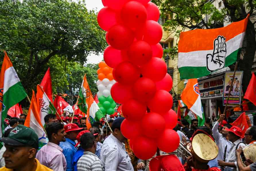 Congress candidate rally in Kolkata