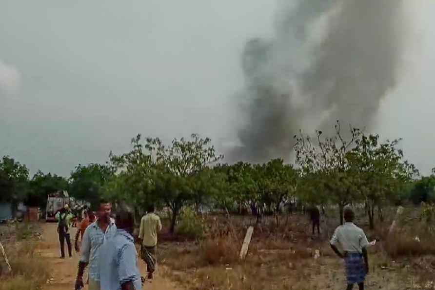 Firecracker blast in a factory