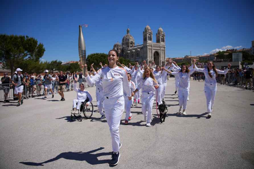 Olympic torch relay in Marseille