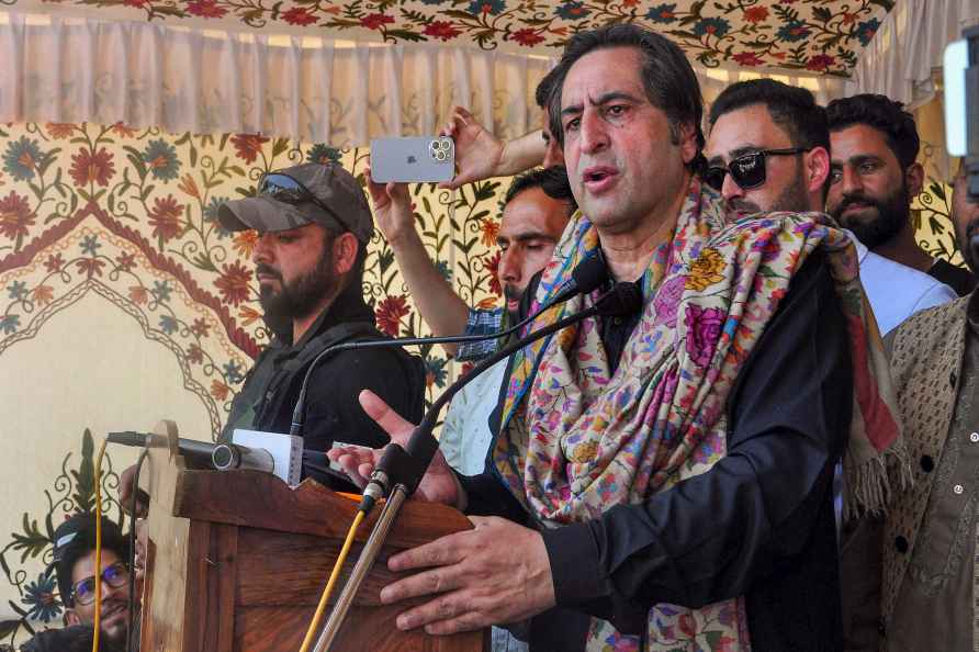 Sajjad Lone election rally