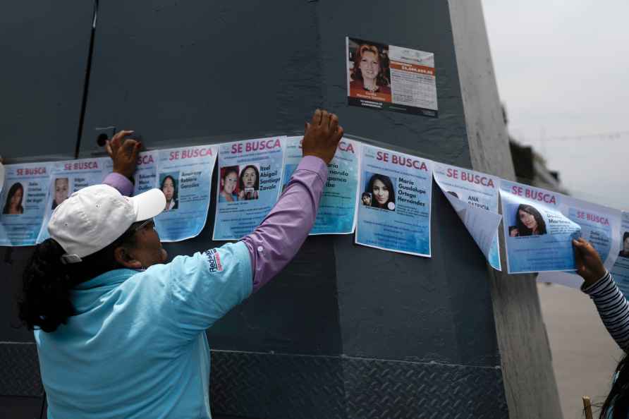 Posters of people disappeared during National March