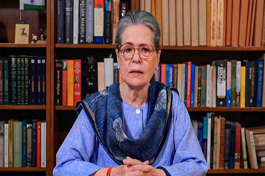 Sonia Gandhi delivers video message