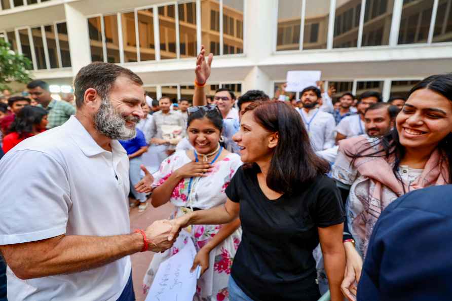 Rahul Gandhi at Nyay Manch programme