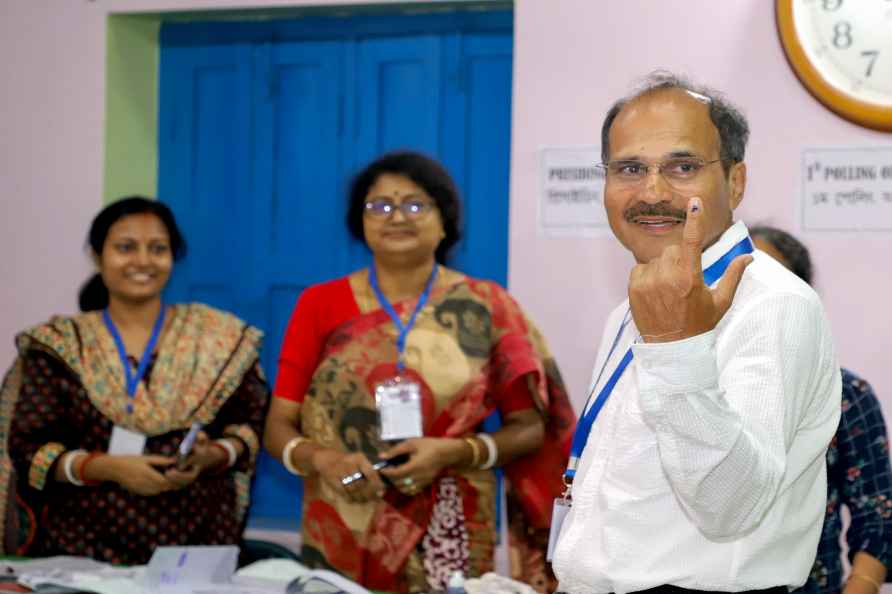 4th phase of LS polls: Adhir Ranjan Chowdhury votes