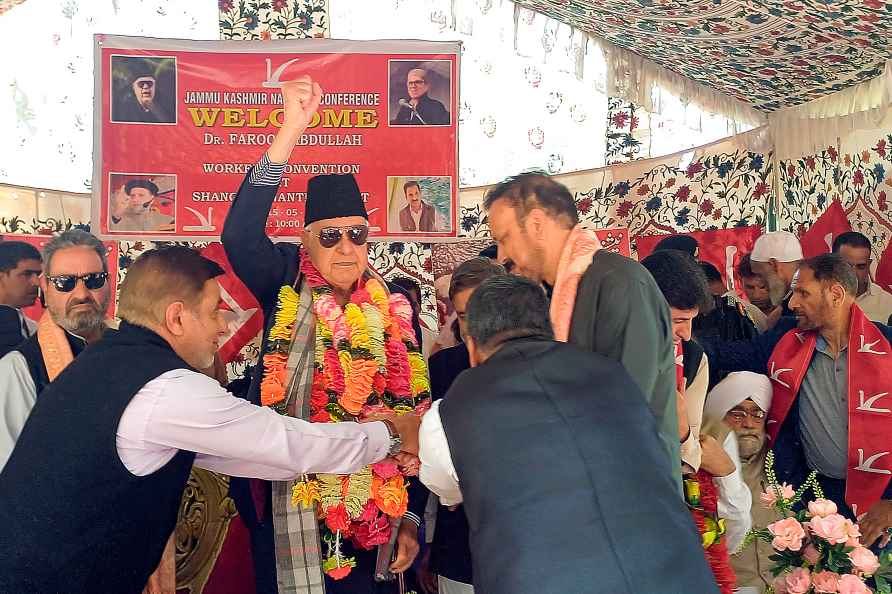 Farooq Abdullah election rally