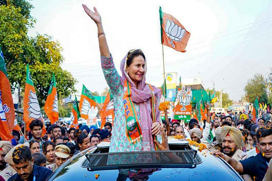 Preneet Kaur campaigns for LS polls in Patiala