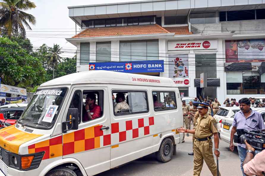 Mortal remains of Nambi Rajesh arrives