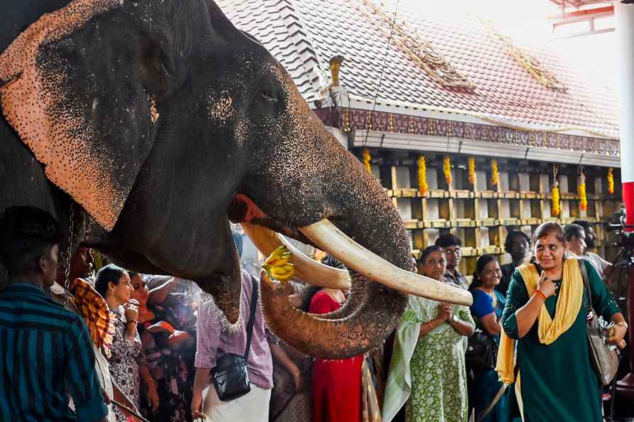 Gajapooja at Sree Udiyannoor Devi temple